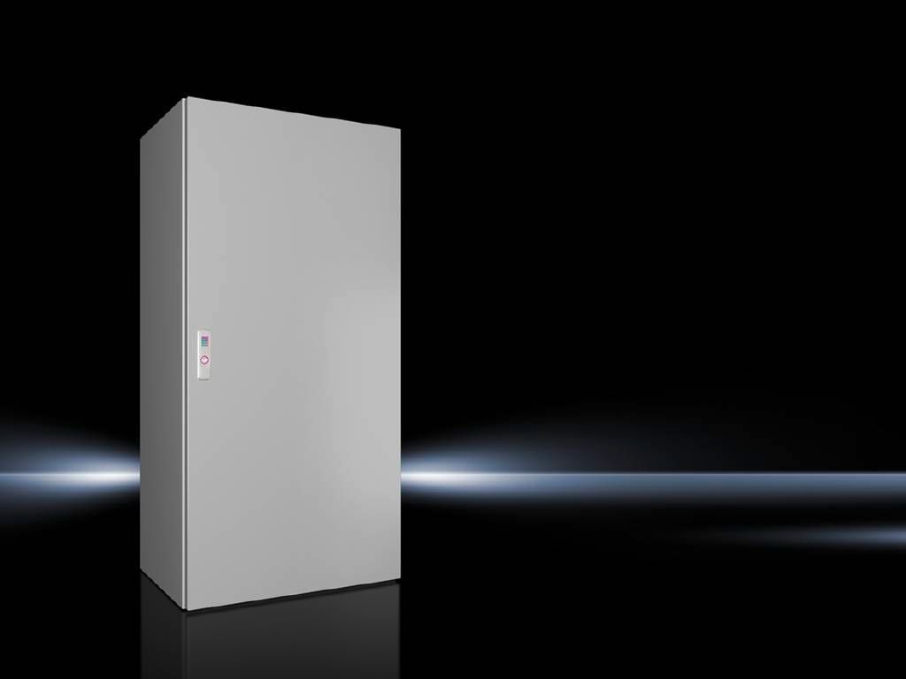 Rittal Wallmount Enclosure; 47.2" x 23.6" x 15.7"; Carbon Steel; Solid Cover; Hinge Connection; NEMA 4