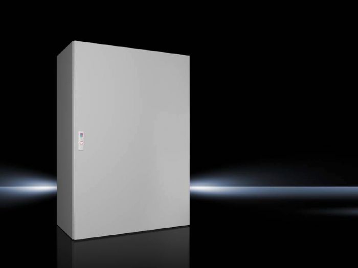 Rittal Wallmount Enclosure; 47.2" x 31.5" x 15.7"; Carbon Steel; Solid Cover; Hinge Connection; NEMA 4