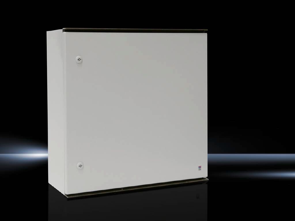 Rittal Wallmount Enclosure; 24" x 24" x 8"; Fiberglass; Solid Cover; Hinge Connection; NEMA 4X