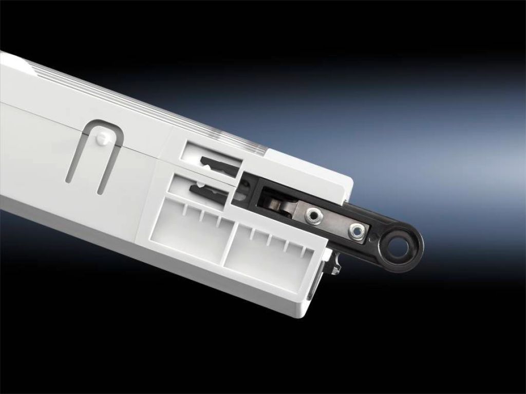 Rittal Fluorescent Enclosure Light; Rectangular; 343 x 95 x 55mm; White Light; 110-240VAC; IP20; 3-Pole Connector