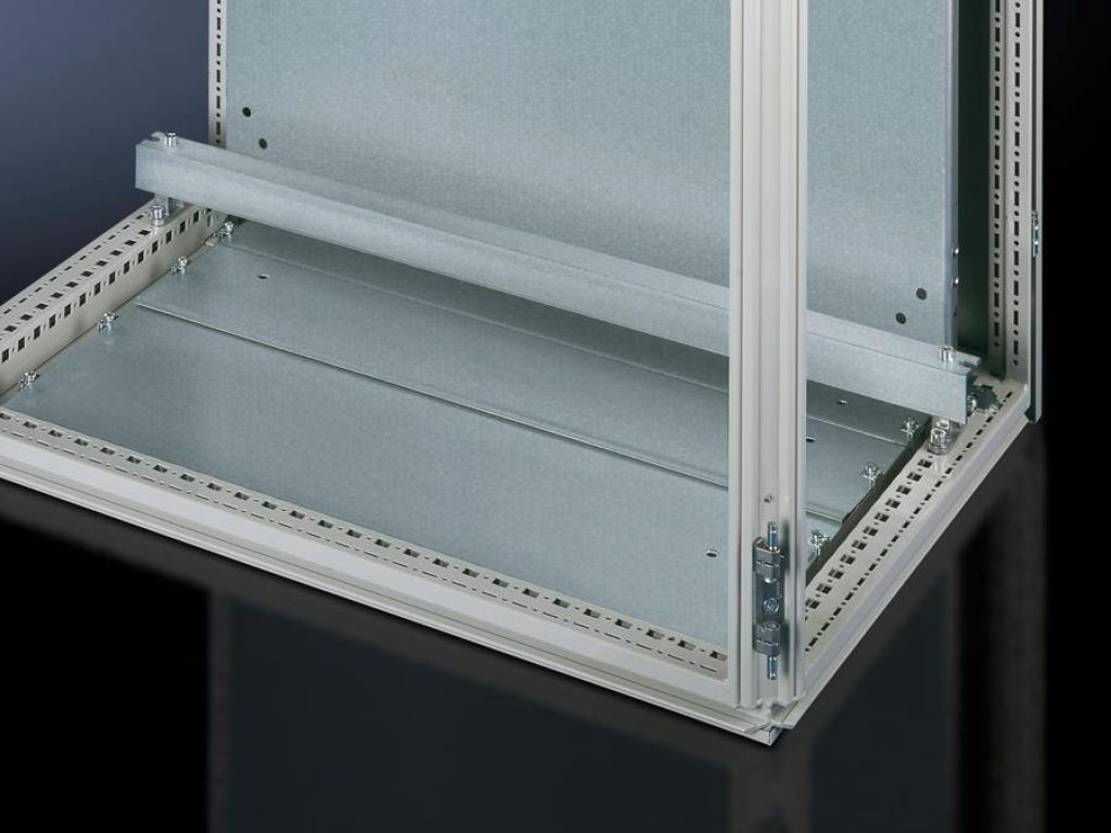 Rittal Cable Clamp Rail; angle profile; 23" length; zinc-plated steel