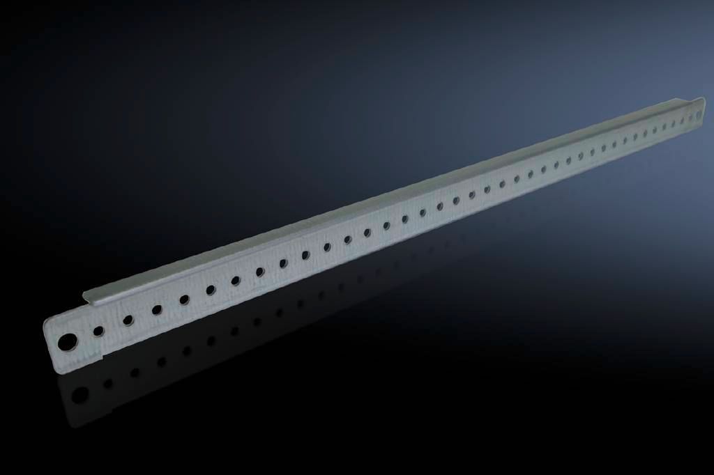 Rittal TS Support Strip; 19" length; zinc-plated steel