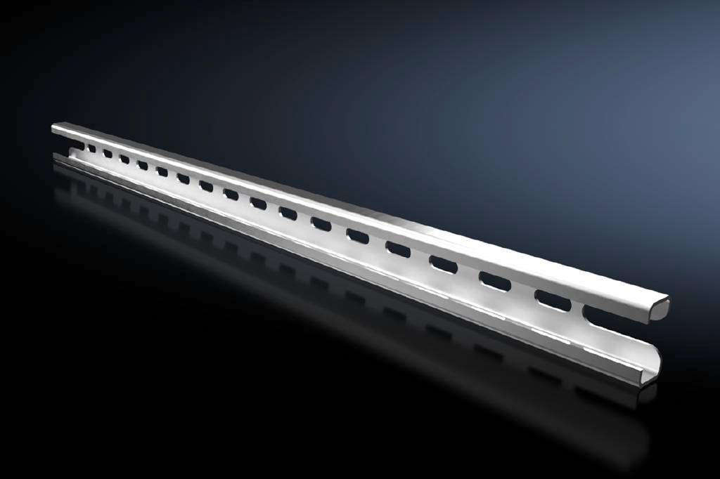 Rittal TS Support Strip; 17" length; zinc-plated steel