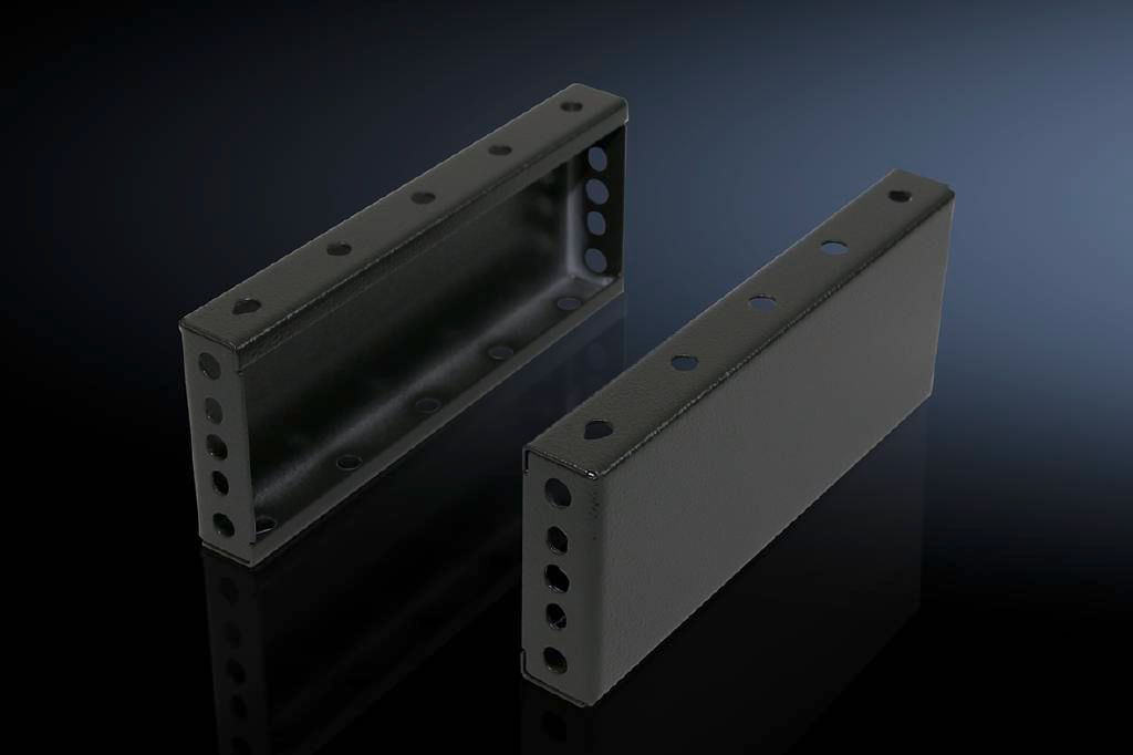 Rittal Base/Plinth Side Trim Panels; 4" high; for 16" deep enclosures