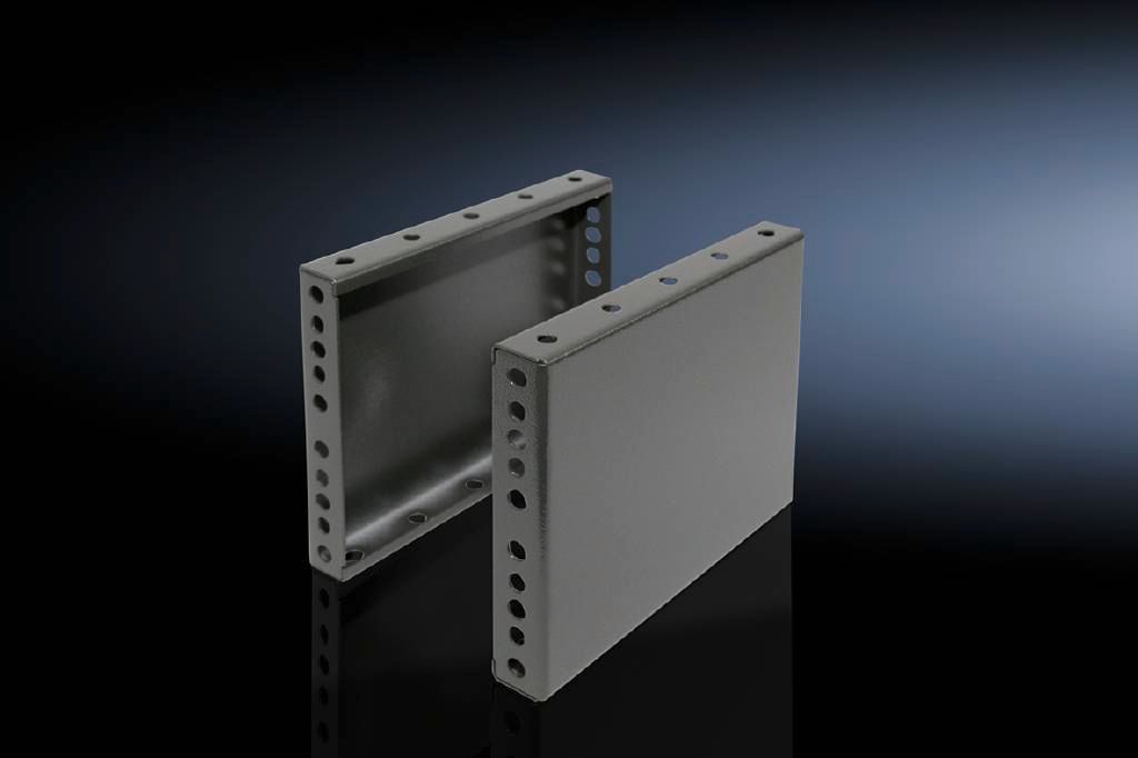 Rittal Base/Plinth Side Trim Panels; 8" high; for 16" deep enclosures