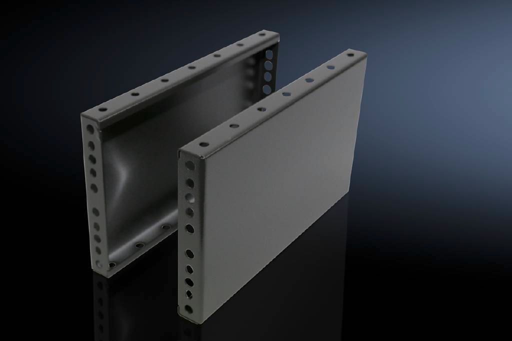 Rittal Base/Plinth Side Trim Panels; 8" high; for 20" deep enclosures