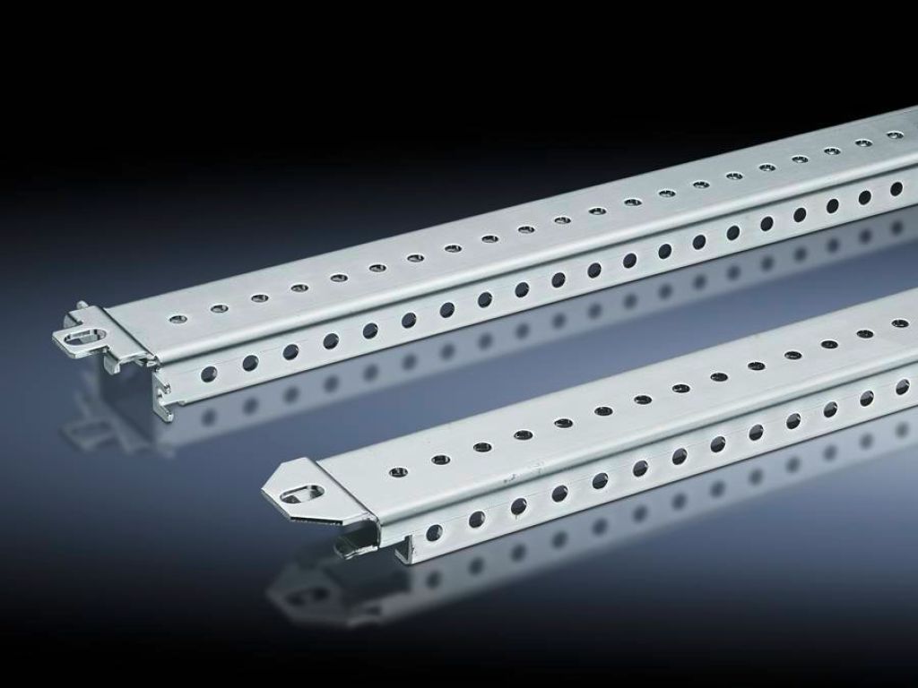 Rittal TS System Rail; 18x38mm punched rail; 17" length