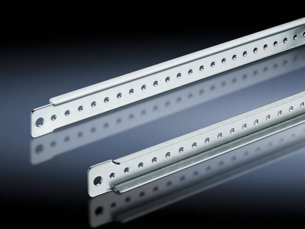 Rittal TS Support Strip; 23" length; zinc-plated steel