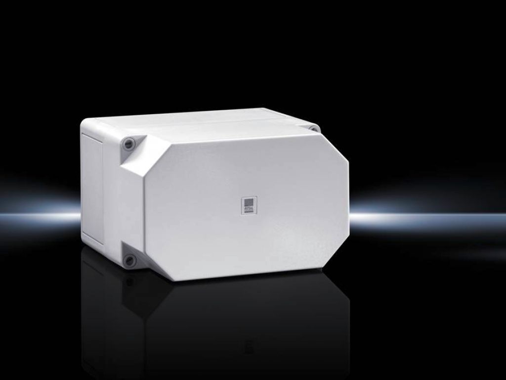 Rittal Wallmount Enclosure; 7.1" x 10" x 6.5"; Polycarbonate; Solid Cover; Screw Connection; NEMA 4X