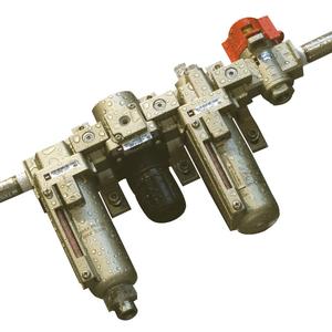 SMC Pneumatics Filter &plus; Regulator &plus; Lubricator; 41 Body; 1/2 NPT Port; 0.85MPa Set Pressure; psi Units; Polycarbonate Bowl; w/ Pressure Gauge