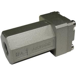 SMC Pneumatics Check Valve; In-Line; 1 Standard Body Size; 3/4 NPT Port; 0.2 to 1MPa; Aluminum Body
