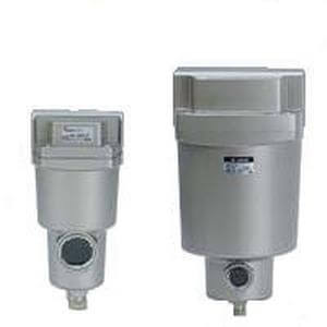 SMC Pneumatics Mist Separator; 1 Body; 1-1/2 NPT Port; 0.3µm; MPa Units; Metal Bowl; NO Drain; Left to Right Flow