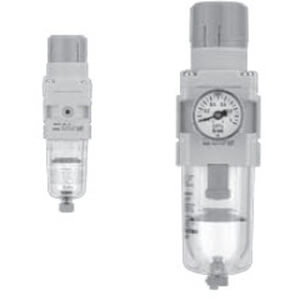 SMC Pneumatics Filter/Regulator; 40 Body; 1/2 R/Rc Port; 0.85MPa Set Pressure; MPa Units; Metal Bowl; w/ Pressure Gauge