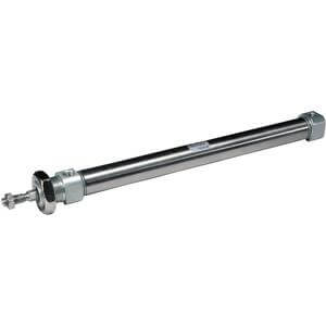 SMC Pneumatics Round Body ISO Cylinder; Double Acting Single - Non-Rotating Rod; 16mm Bore; 152mm Stroke; Clevis - Integrated Mount; Rubber/Urethane Cushion