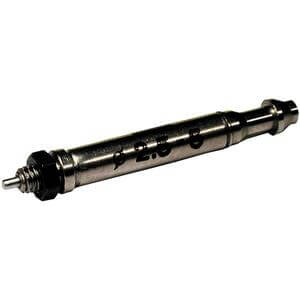 SMC Pneumatics Pin Cylinder; Single Acting - Spring Return Single Rod; 4mm Bore; 10mm Stroke; Basic Mount; Barb Port