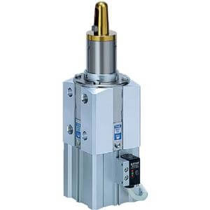 SMC Pneumatics Pin Clamp Cylinder w/ Magnet; 50mm Bore Size; 15.9mm Guide Pin Diameter; Rc Port