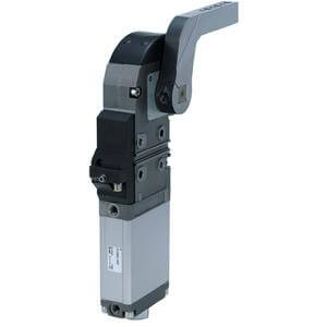 SMC Pneumatics Power Clamp Cylinder; Double Acting; 63mm Bore; 120° Arm Angle; Arm Position Both Sides; Tapped - Side Mount