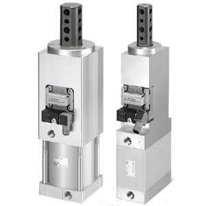 SMC Pneumatics Shot Pin Cylinder; Double Acting; 57mm Bore; 25mm Stroke; G Port; Tapped Mount