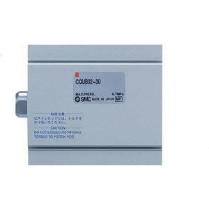 SMC Pneumatics Compact - Plate Cylinder w/Magnet; Double Acting Single Rod; 20mm Bore; 30mm Stroke; Basic Mount; Air &plus; Rubber/Urethane Cushion; (2) D-M9PW Auto Switches