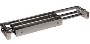 SMC Pneumatics Dual Rod Cylinder w/ Magnet; Double Acting Double Rod; 15mm Bore; 25mm Stroke; Fixed Housing Mount; Adjustable stroke