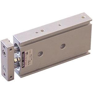 SMC Pneumatics Dual Rod Cylinder w/ Magnet; Double Acting Single Rod; 10mm Bore; 30mm Stroke; Basic Mount; Rubber/Urethane Cushion; (2) D-Y7P Auto Switches