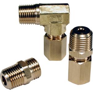 SMC Pneumatics Self-Align Fitting; Bulkhead Connector 6mm OD; 1/4 R/Rc Port; Copper Free/Nickel Plated