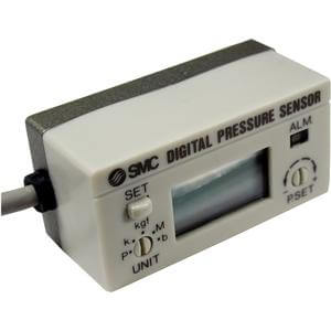 SMC Pneumatics Digital Pressure Sensor; 0 to 0.98MPa / 142 psi Display Range; 1/8 R/Rc Thread