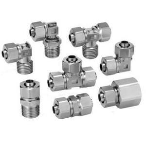SMC Pneumatics Fitting; Elbow 3/8" OD; 3/8" OD Tube; Stainless Steel
