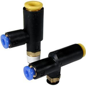 SMC Pneumatics Coaxial Fitting; Tee; 6.3mm OD; 6mm Rod; 4mm Tube OD