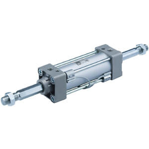 SMC Pneumatics Tie-Rod Cylinder w/Magnet; Double Acting Double - Non-Rotating Rod; 32mm Bore; 85mm Stroke; Basic Mount; Air Cushion