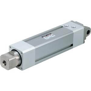 SMC Pneumatics Double Power Cylinder w/ Magnet; Double Acting Single Rod; 80mm Bore; 80mm Stroke; Basic Mount; Rubber/Urethane Cushion