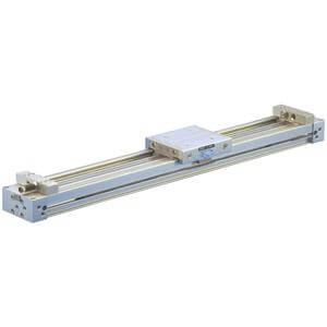 SMC Pneumatics Mechanically Jointed Rodless Cylinder; Double Acting; 32mm Bore; 600mm Stroke; Basic Mount; Air Cushion