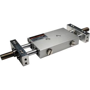 SMC Pneumatics Dual Rod Cylinder w/ Magnet; Double Acting Double Rod; 25mm Bore; 2.00" Stroke; Fixed Housing Mount; (2) D-F79 Auto Switches