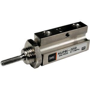 SMC Pneumatics Pin Cylinder; Double Acting Single Rod; 10mm Bore; 1.00" Stroke; Basic Mount
