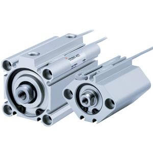 SMC Pneumatics Slide Table/Dual Rod Cylinder w/ Magnet; Double Acting Double Rod; 15mm Bore; 7.00" Stroke; Basic Mount; Rubber/Urethane Cushion