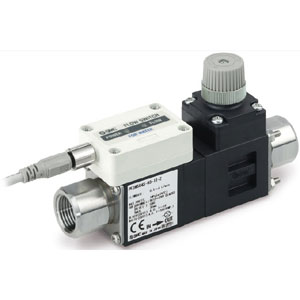 SMC Pneumatics Remote Sensor Unit Flow Switch; Water - 0 to 70°C; 50 to 250 l/min Flow Rate; 1-1/2 NPT Port; 1 Analog Current Output; Fixed SI Unit Display