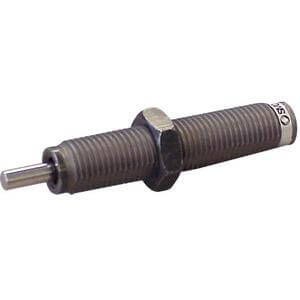 SMC Pneumatics Shock Absorber; M14 Thread; 12mm Stroke; w/ Cap; w/ Stopper Nut; w/ Hex Nuts