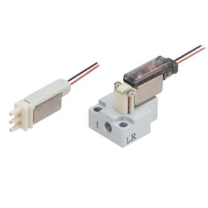 SMC Pneumatics 3-Port Solenoid Valve; Body Ported; NC; 5VDC; Plug Lead; Barb Fitting - 3.2mm OD Port
