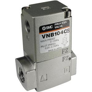 SMC Pneumatics 2-Port Air Operated Process Valve; Body Ported; NC; 3/4 R/Rc Port; 20mm Orifice