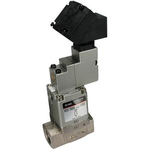 SMC Pneumatics 2-Port Solenoid Process Valve for Coolant; Body Ported; NC; 24VDC; M12 4-Pin Connector; 1 G Port; 16mm Orifice; w/ M12 4-pin connector