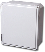 Stahlin Wallmount Enclosure; 11.42" x 9.79" x 6.31"; Fiberglass; Solid Cover; Hinge/Screw Connection; NEMA 4X