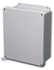 Stahlin Wallmount Enclosure; 19.63" x 17.61" x 8.81"; Fiberglass; Solid Cover; Screw Connection; NEMA 6P