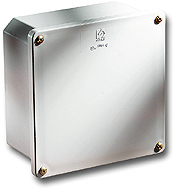 Stahlin Wallmount Enclosure; 6.85" x 6.85" x 4.57"; PVC; Solid Cover; Screw Connection; NEMA 4X