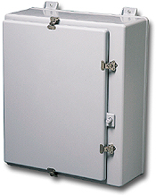Stahlin Wallmount Enclosure; 39.31" x 32.25" x 25.08"; Fiberglass; Solid Cover; Hinge Connection; NEMA 4X