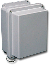 Stahlin Wallmount Enclosure; 11.63" x 9.37" x 6.58"; Fiberglass; Solid Cover; Screw Connection; NEMA 6P