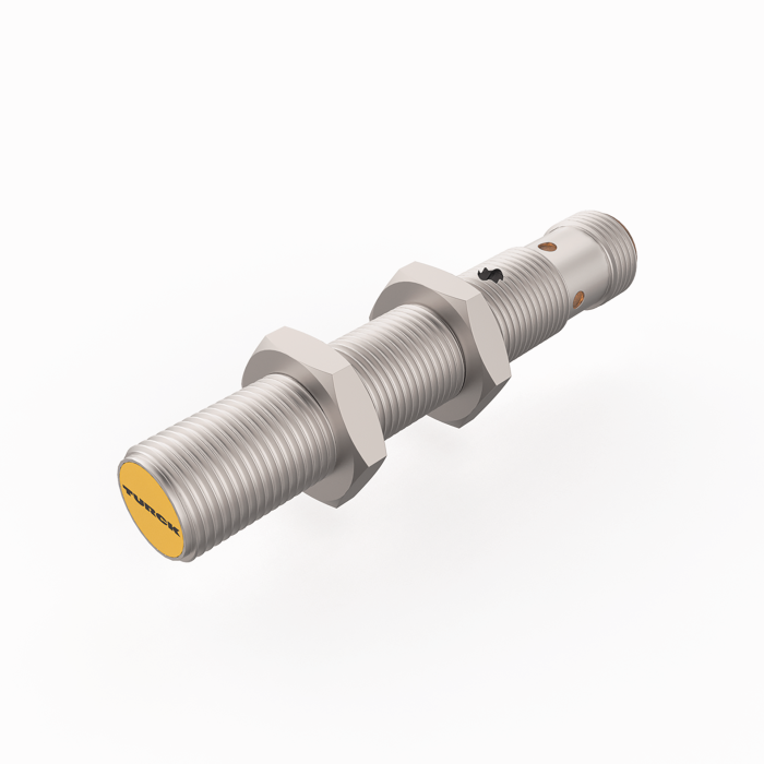Turck Capacitive Metal Barrel Sensor; 3mm; Embeddable; 10-30VDC; NO; PNP; Connector - M12